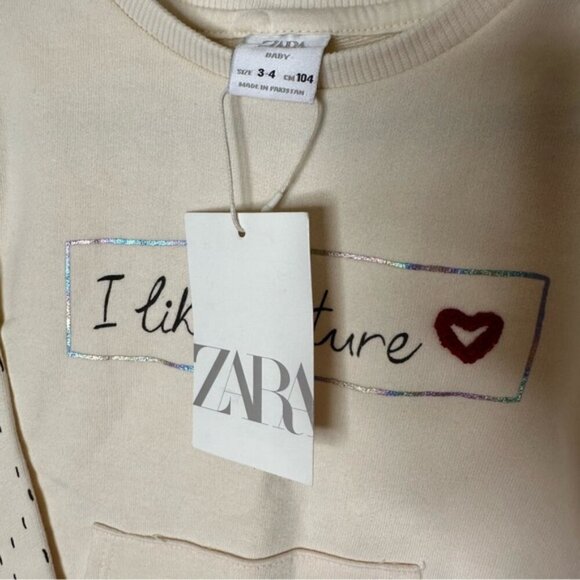 Nwt Zara kids sweatshirt - Picture 6 of 12